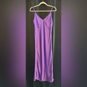 Lavender/Purple A New Day Silk Slip Dress
